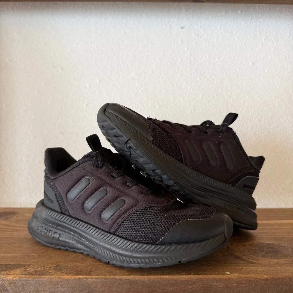 Lot of 2 adidas X_PLRPHASE UBounce DNA Kids Sneakers Triple Black Size 11K